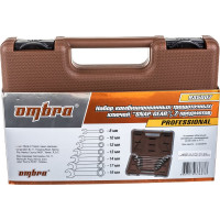 Набор комбинированных трещоточных ключей 7 шт Ombra SNAP GEAR 935007