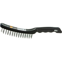 Щетка SPARTA 3-рядная металлическая с пластмассовой ручкой// 748655