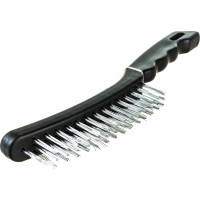 Щетка SPARTA 3-рядная металлическая с пластмассовой ручкой// 748655