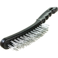 Щетка SPARTA 4-рядная металлическая с пластмассовой ручкой// 748665