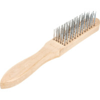 Металлическая 6-рядная щетка SPARTA с деревянной ручкой// 748265