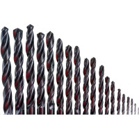 Набор сверл по металлу, SPARTA 1-10 мм, HSS,19 шт, пласт. бокс, цилин. хвостовик// 723705