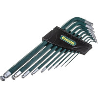 Набор длинных имбусовых ключей KRAFTOOL Industrie шарик, Cr-Mo сталь, 9 шт. 27445-H9