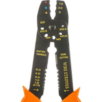 Щипцы, 210 мм, SPARTA для зачистки электропроводов и обжима контактных клемм,1,5–6,5 мм// 177505