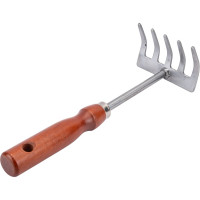 Грабельки из нержавеющей стали с деревянной ручкой 250 мм GRINDA 8-421149_z01