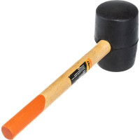Резиновая киянка 910гр SPARTA черная резина, деревянная рукоятка// 111605