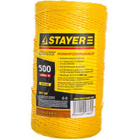 Полипропиленовый шпагат 500 м желтый STAYER 50077-500