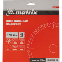 Диск пильный (200х32 мм; 48T) по дереву Matrix 73263