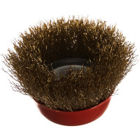 Корщетка-чашка (75 мм; М14; латунированная проволока) FIT IT 39267