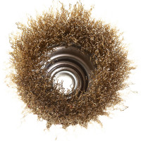 Корщетка-чашка (75 мм; М14; латунированная проволока) FIT IT 39267