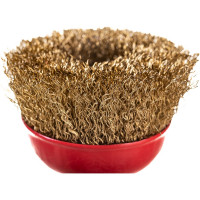 Корщетка-чашка (75 мм; М14; латунированная проволока) FIT IT 39267