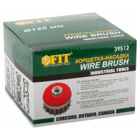 Корщетка-чашка Профи с бандажом для УШМ (125 мм; М14) FIT IT 39512