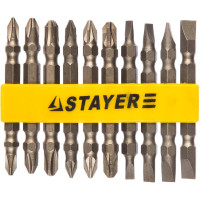 Набор двухсторонних бит MASTER 10 предметов STAYER 2605-H10_z01