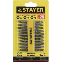 Набор двухсторонних бит MASTER 10 предметов STAYER 2605-H10_z01