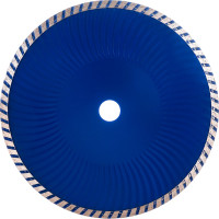 Диск алмазный отрезной Турбо волна (230 мм; 22.2 мм) для угловых шлифмашин Fit 37487
