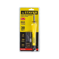Прибор для выжигания, пайки, резки STAYER "MASTER" MAXTerm с набором насадок, 6 шт 45221