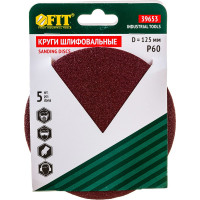 Круги шлифовальные 5 шт. (125 мм; Р60) FIT IT 39653
