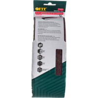 Ремень шлифовальный водостойкий 5 шт. (75х457 мм; Р60) FIT IT 39683