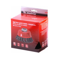 Щетка чашечная (125 мм; М14) для УШМ Matrix 74627