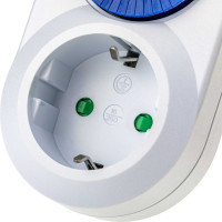 Механический суточный таймер duwi REV "Промо", до 3680Вт, 48 включений в сутки, белый, 67074 8