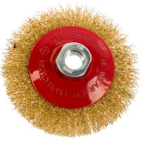 Корщетка-колесо с наклоном (100 мм; М14) для УШМ FIT IT 39050