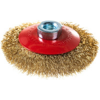 Корщетка-колесо с наклоном (100 мм; М14) для УШМ FIT IT 39050