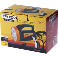 Фонарь ТРОФИ TSP19 Акку 4V2Ah, 19+18xLED, ЗУ 220V C0045552