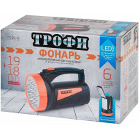 Фонарь ТРОФИ TSP19 Акку 4V2Ah, 19+18xLED, ЗУ 220V C0045552