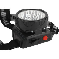 Налобный аккумуляторный светодиодный фонарь ТРОФИ TG9 9xLED мощный яркий 2 режима C0045557