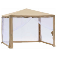 Шатер Green glade 3x3x2,5м, дождь-солнце, моск.сетка, бежевый 1040