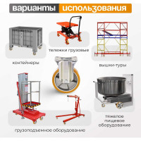 Колесо со стационарной опорой (100 мм; 250 кг) Tellure rota 658602