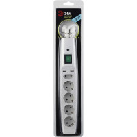 Сетевой фильтр 2м, с/з, белый SFU-5es-2m-W ЭРА C0043327