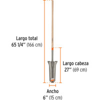 Штыковая дренажная лопата Truper PEP-16L 19708