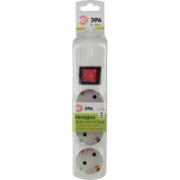 Колодка K-3es заземление, 3 гнезда, выключатель ЭРА C0045322