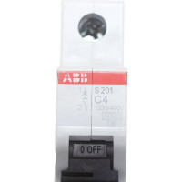 Автоматический модульный выключатель ABB 1п C S201 6кА 4А 2CDS251001R0044