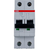 Автоматический модульный выключатель ABB 2п C S202 6кА 16А 2CDS252001R0164