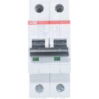 Автоматический модульный выключатель ABB 2п C S202 6кА 40А 2CDS252001R0404