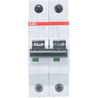 Автоматический модульный выключатель ABB 2п C S202 6кА 63А 2CDS252001R0634