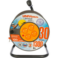 Силовой удлинитель UNIVersal ВЕМ-250 термо ПВС 2*0,75 30м 9634148
