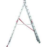 Трехсекционная профессиональная лестница Новая Высота ПРОФ 3x12 604312