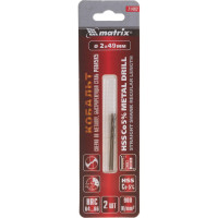 Сверло по металлу 2 шт. (2 мм; HSS Co-5%) MATRIX 71402