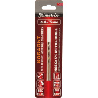 Сверло по металлу (4 мм; HSS Co-5%) MATRIX 71419