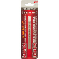 Сверло по металлу (5х52х86 мм; HSS Co-5%) MATRIX 71426