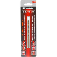 Сверло по металлу (5х52х86 мм; HSS Co-5%) MATRIX 71426