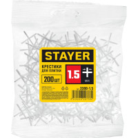 Крестики для кафеля 200 шт. (1,5 мм) STAYER 3380-1,5
