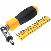 Реверсивная отвертка с шарниром со вставками 15пр. Энкор 19861