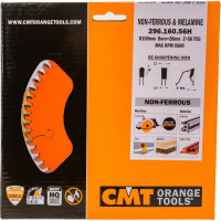 Диск пильный по цветным металлам и пластику (160х20х2,2/1,6 мм; Z56) CMT 296.160.56H