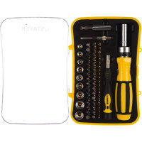 Набор насадок с реверсивной отверткой 65 предметов STAYER MASTER 25310-H65