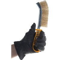 Стальная латунированная щетка STAYER MASTER 3508