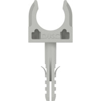 Держатель для труб DKC клипса d16мм+дюбель 100шт 51316DIY